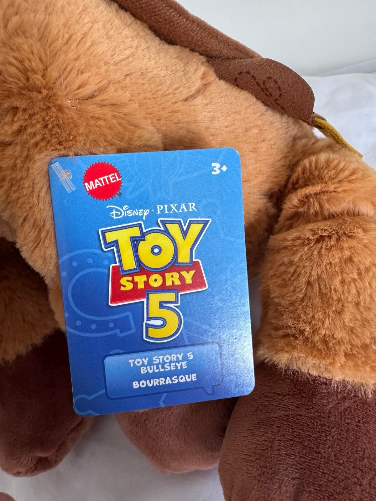 Disney and Pixar Toy Story 5 Bullseye Weighted Plush, Soft Stuffed Animal Toy