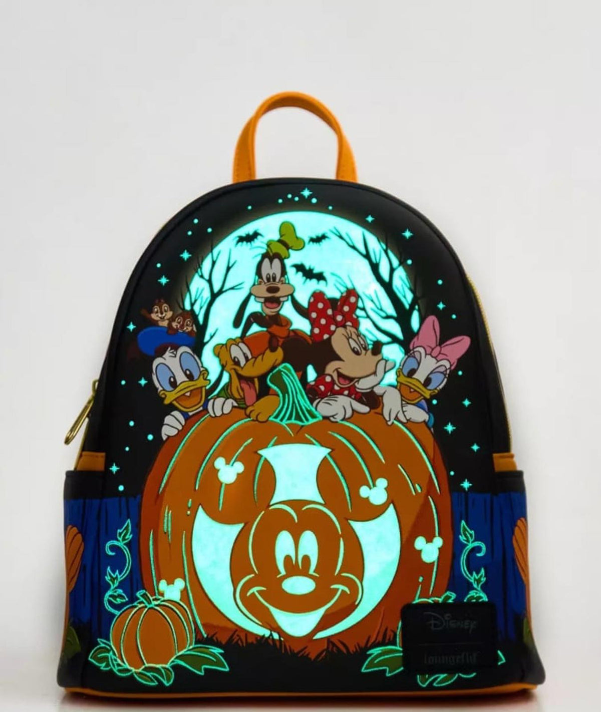Loungefly Disney Mickey Mouse & Friends Halloween GlTD Pumpkin Mini Backpack