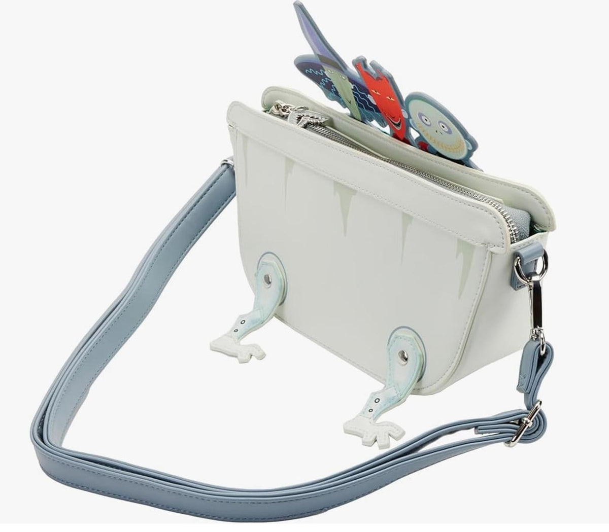 LOUNGEFLY DISNEY NBC LOCK SHOCK BARREL BATH CROSS BODY BAG