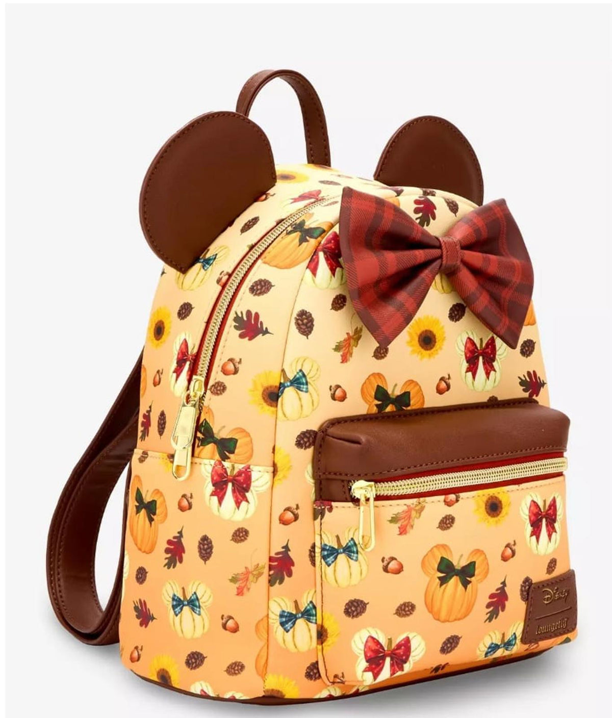 Loungefly Disney Minnie Mouse Fall Pumpkin Mini Backpack