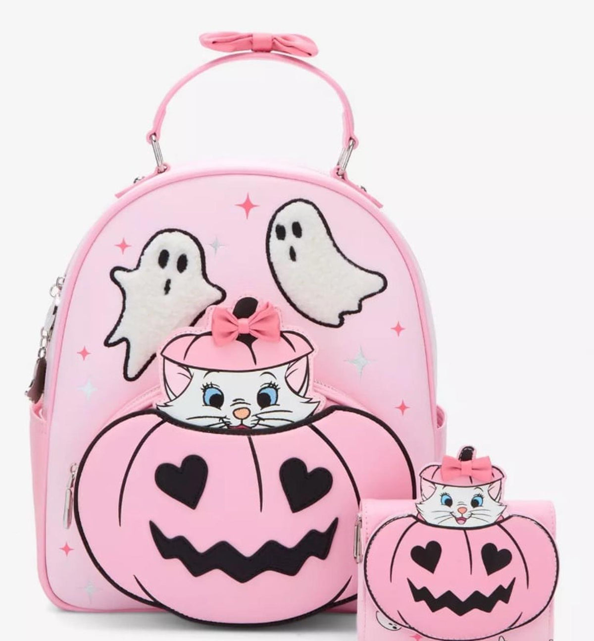 Disney The Aristocats Marie Halloween Pink Zip Wallet