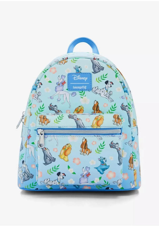 Loungefly Disney Dogs Floral Mini Backpack