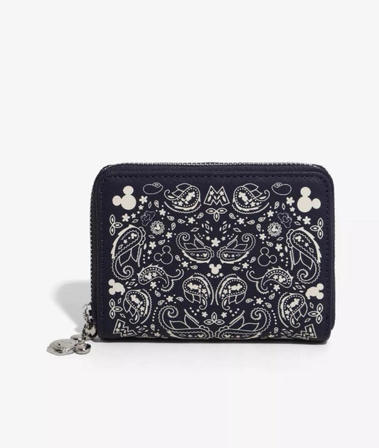 Loungefly Disney Mickey Mouse Patterned Zip Wallet