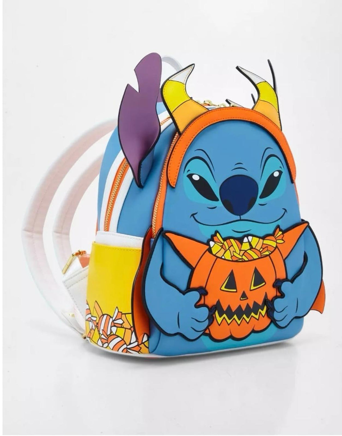 Loungefly Disney Lilo & Stitch Candy Corn Stitch Glow-in-the-Dark Mini Backpack