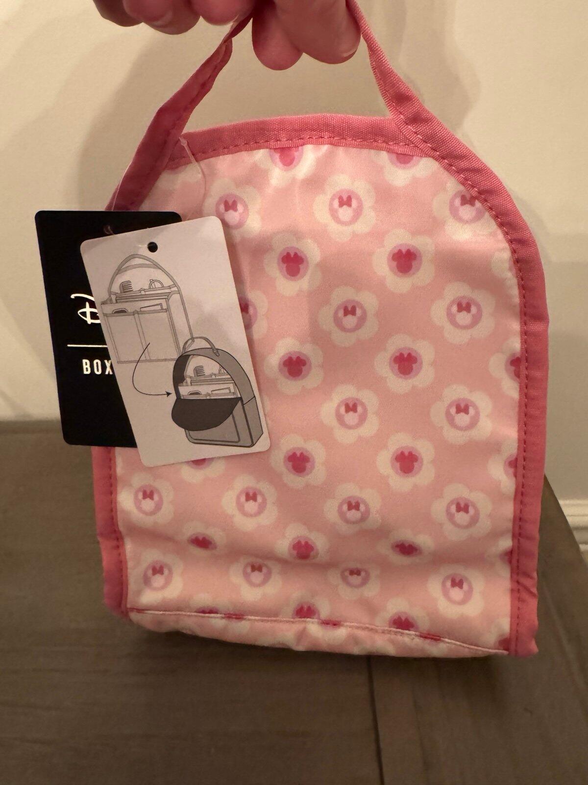 Disney Minnie Mouse Flower Icons Allover Print Mini Backpack Organizer