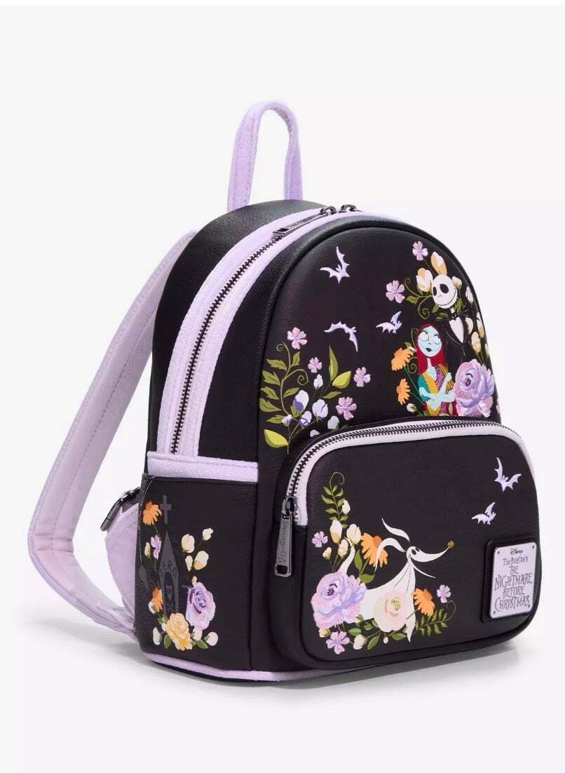 Loungefly Disney The Nightmare Before Christmas Floral Mini Backpack