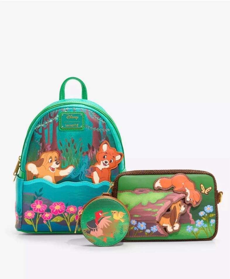 Loungefly Disney The Fox And The Hound River Mini Backpack