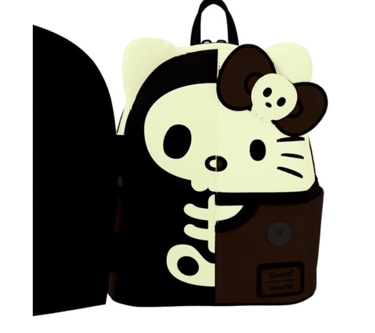 Loungefly Sanrio NYCC Hello Kitty Skeleton Costume Glow Mini Backpack