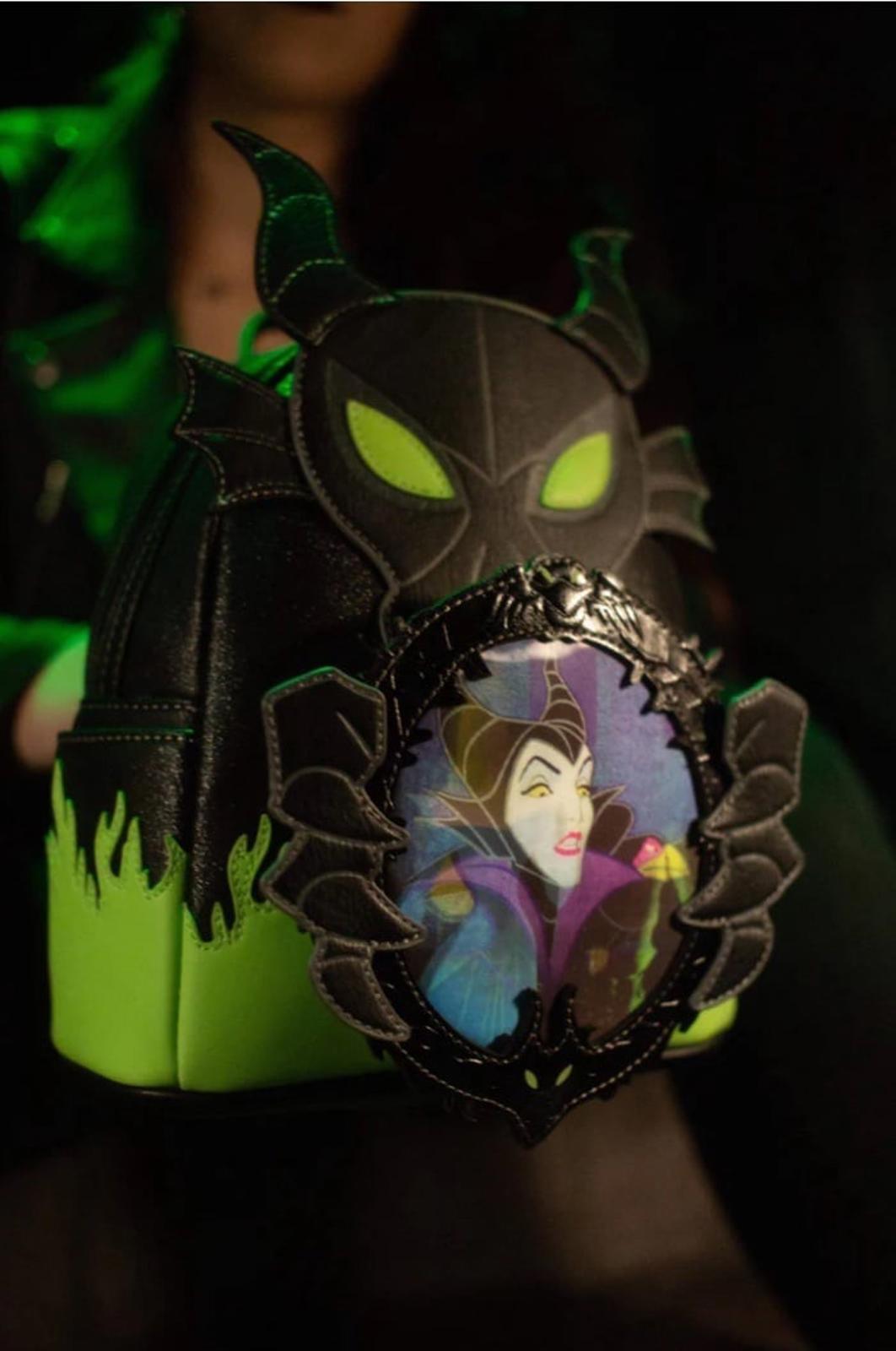 Loungefly Lenticular GITD Maleficent Dragon Mini Backpack
