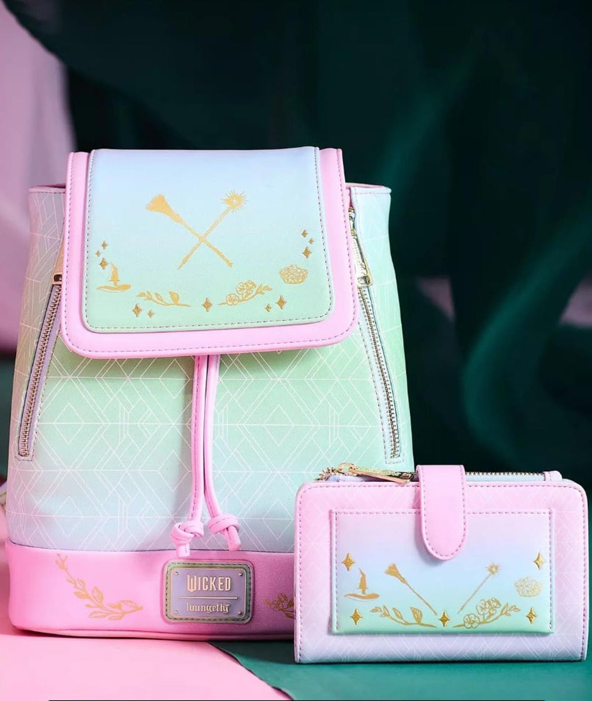 Loungefly Wicked Iridescent Ombré Mini Backpack