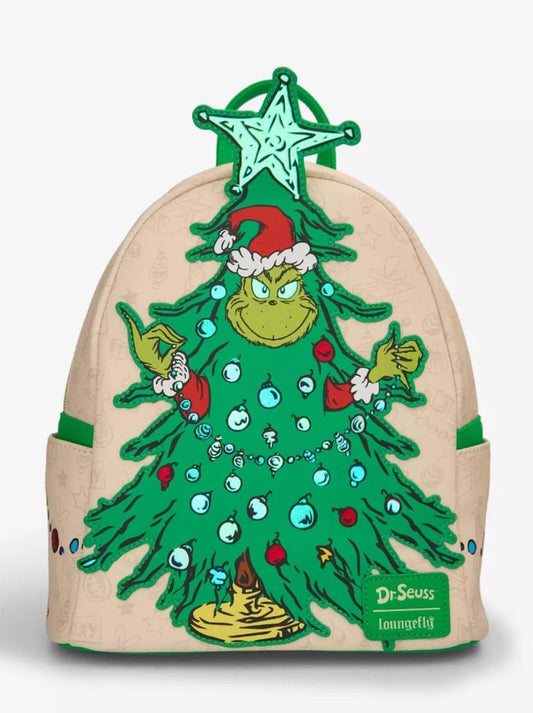 Loungefly Dr. Seuss How The Grinch Stole Christmas! Grinch Tree Mini Backpack