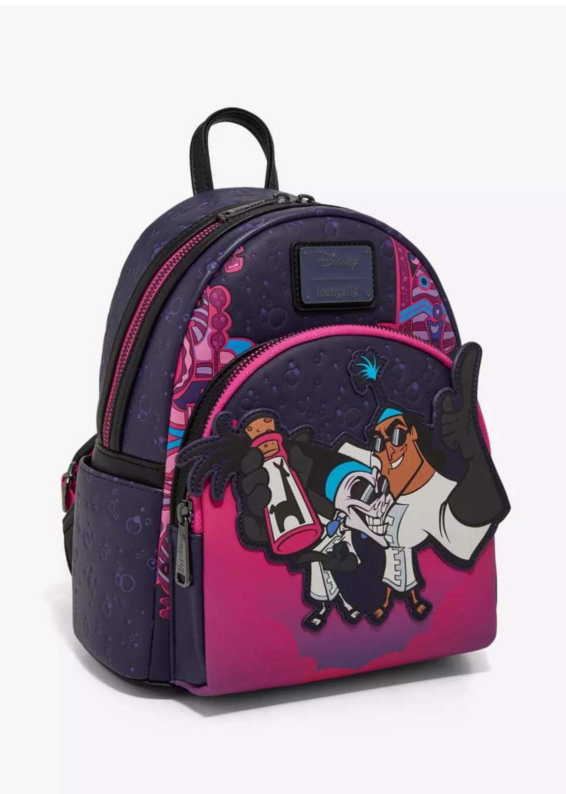 Loungefly Disney The Emperor's New Groove Kronk & Yzma Secret Lab Mini Backpack
