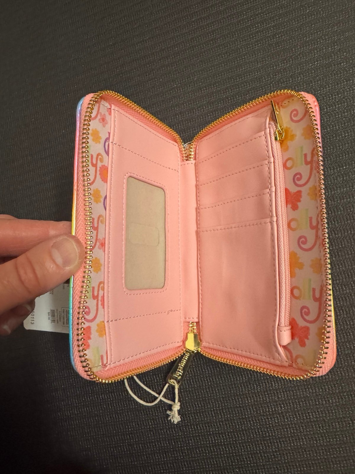 Loungefly Dolly Debossed AOP Glitter Butterfly Pastel Wallet
