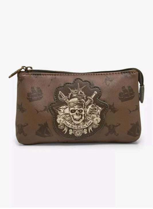 Pirate Skull Coin Pouch Cosmetic Bag
