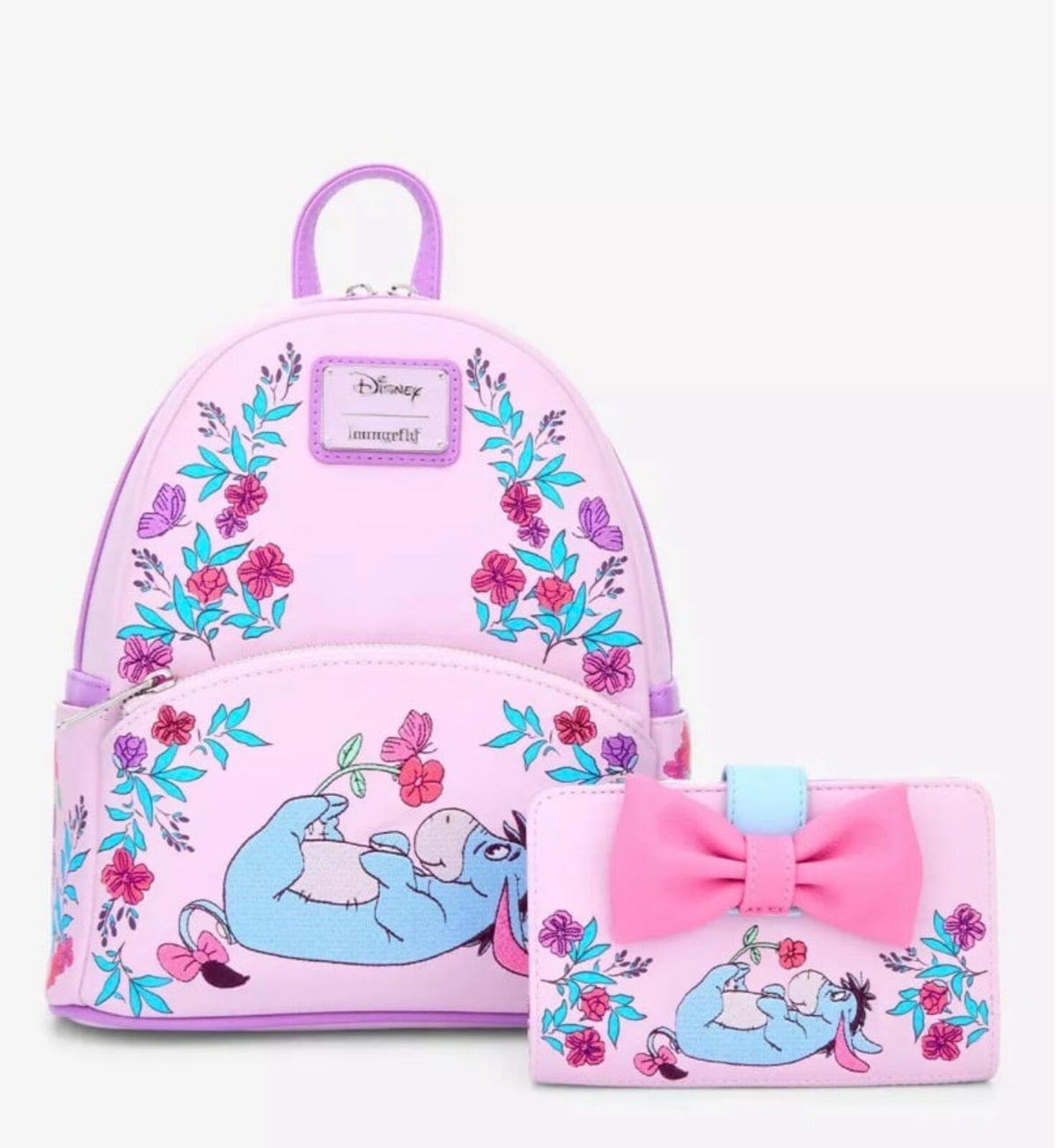Loungefly Disney Winnie the Pooh Eeyore Floral Mini Backpack
