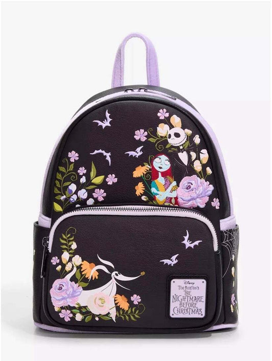 Loungefly Disney The Nightmare Before Christmas Floral Mini Backpack
