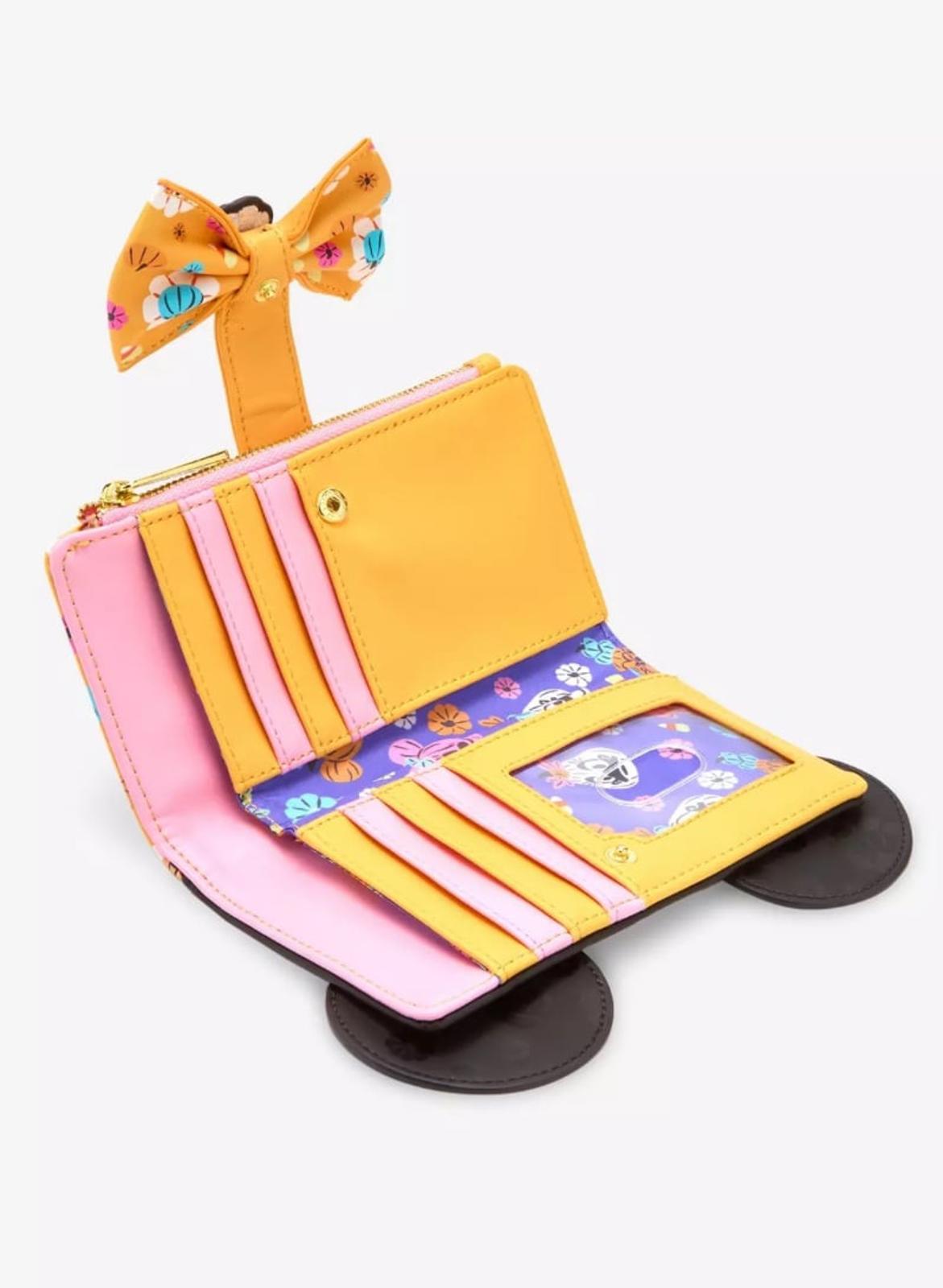 Loungefly Disney Minnie Mouse Floral Pumpkin Mini Wallet