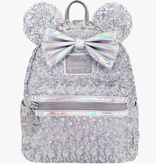 Loungefly Disney Holographic Sequin Minnie Mini Backpack