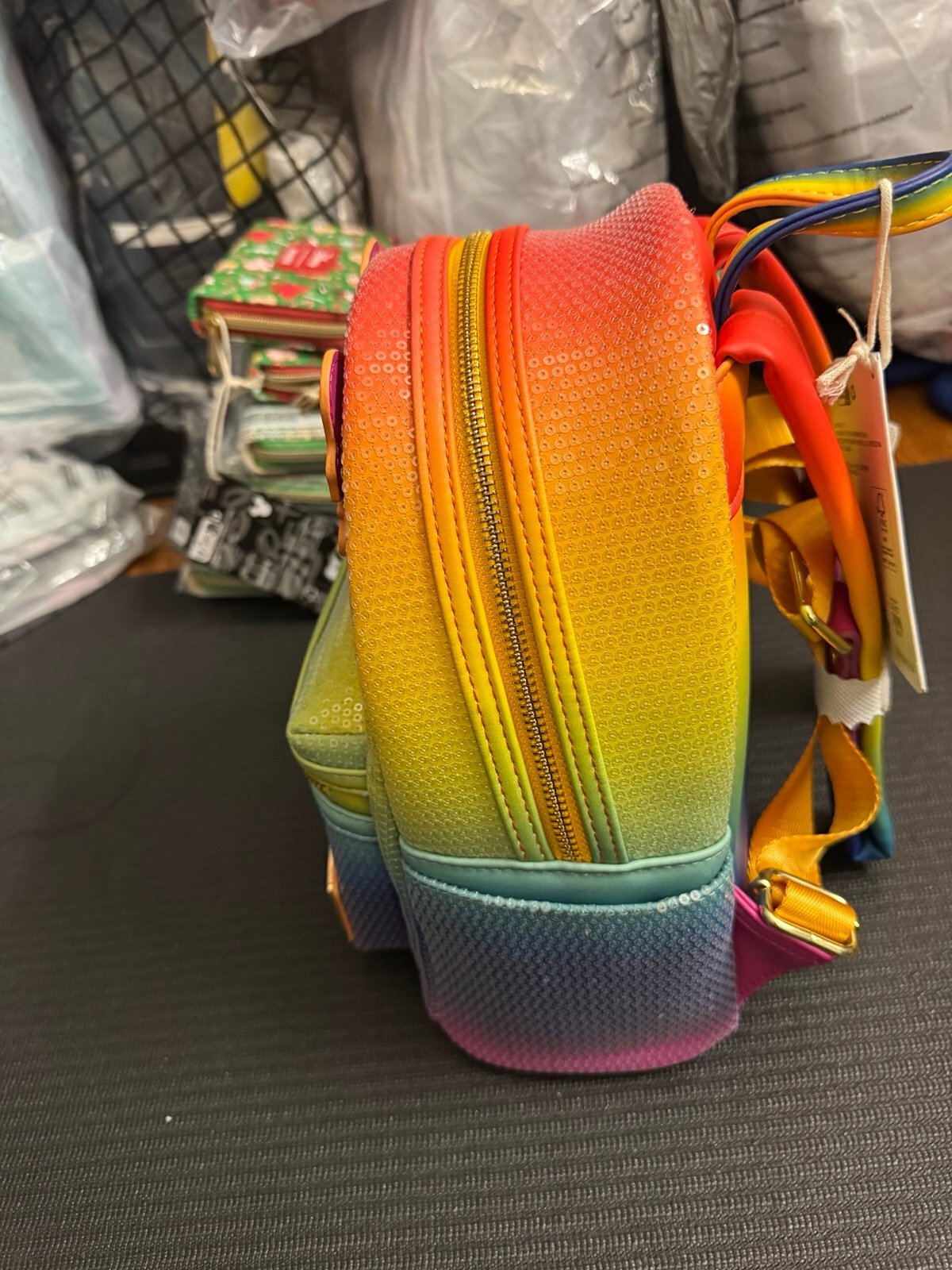 Loungefly Dolly Butterfly Sequin Vibrant Colors Mini Backpack