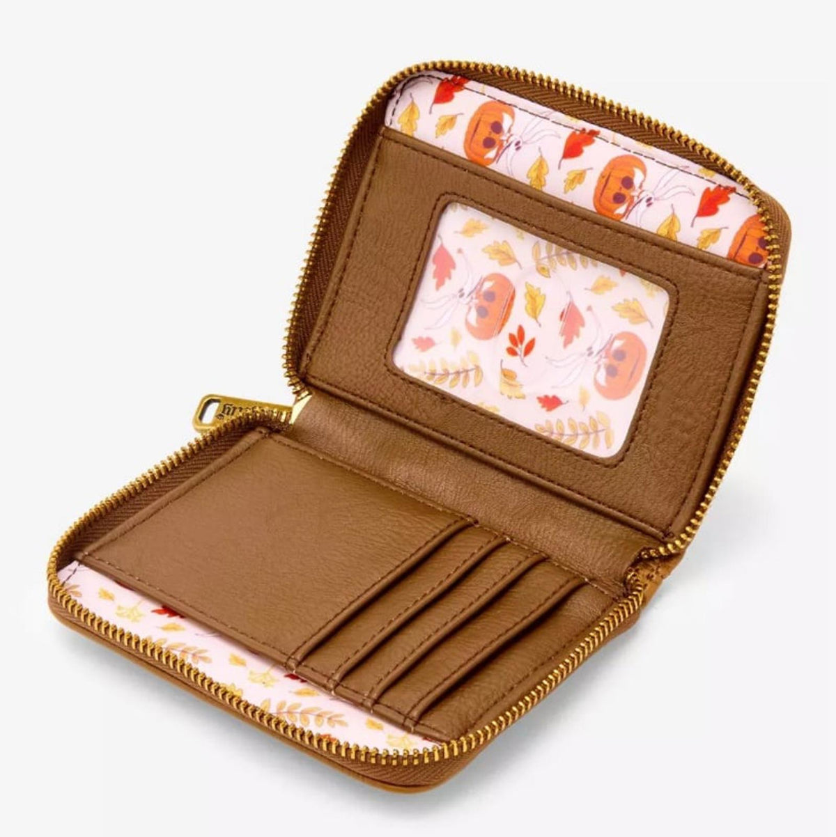 Loungefly NBC Zero Floral Brown/Orange Indexer Wallet NWT