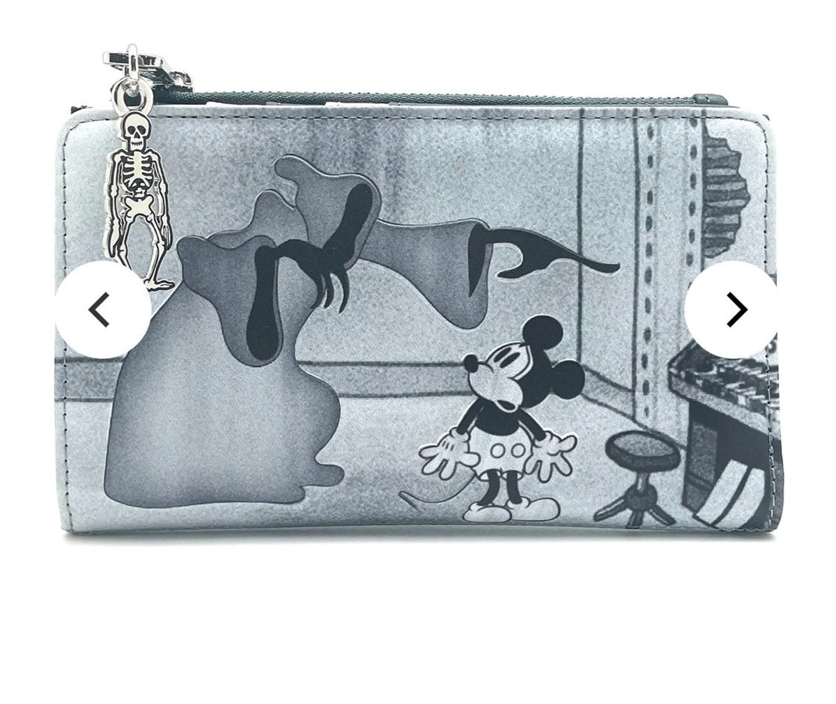 X LASR Exclusive Disney The Haunted House Mickey Flap Wallet