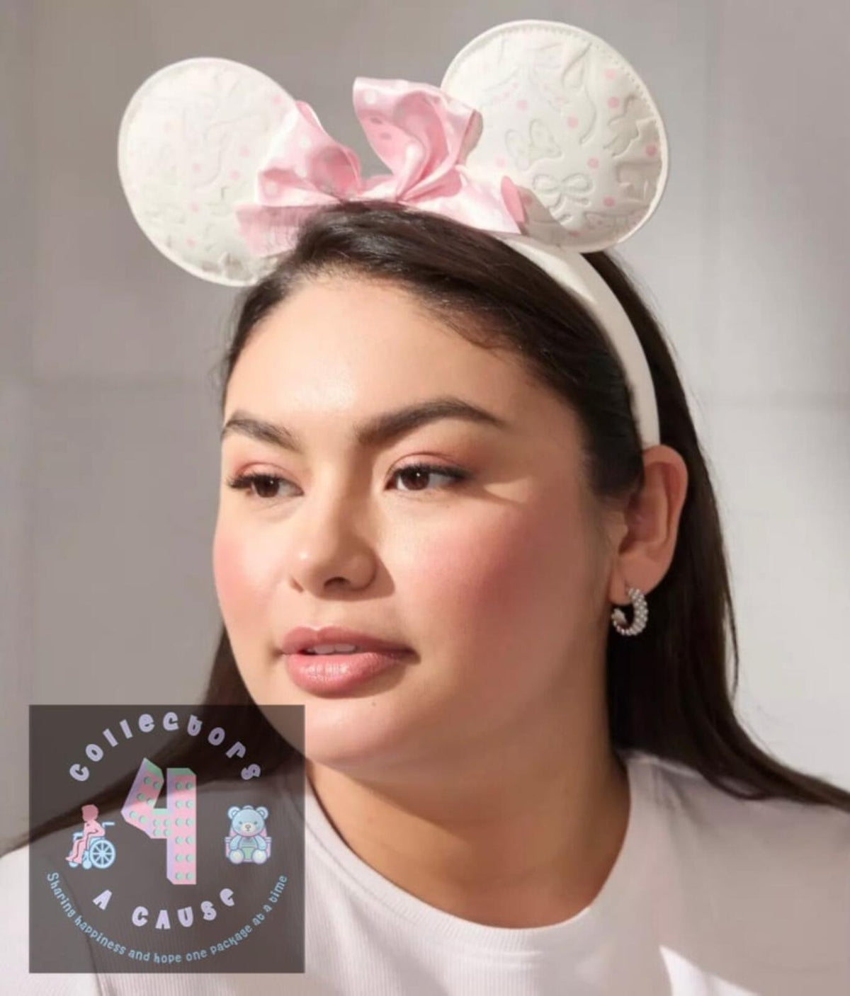 Loungefly Disney Minnie Mouse Polka Dot Bows White Ears