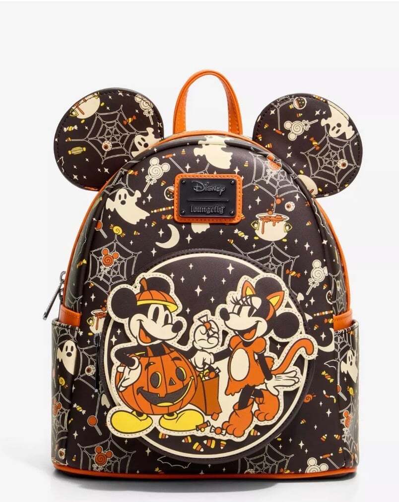 Loungefly Disney Mickey & Minnie Halloween Costumes GITD Mini Backpack