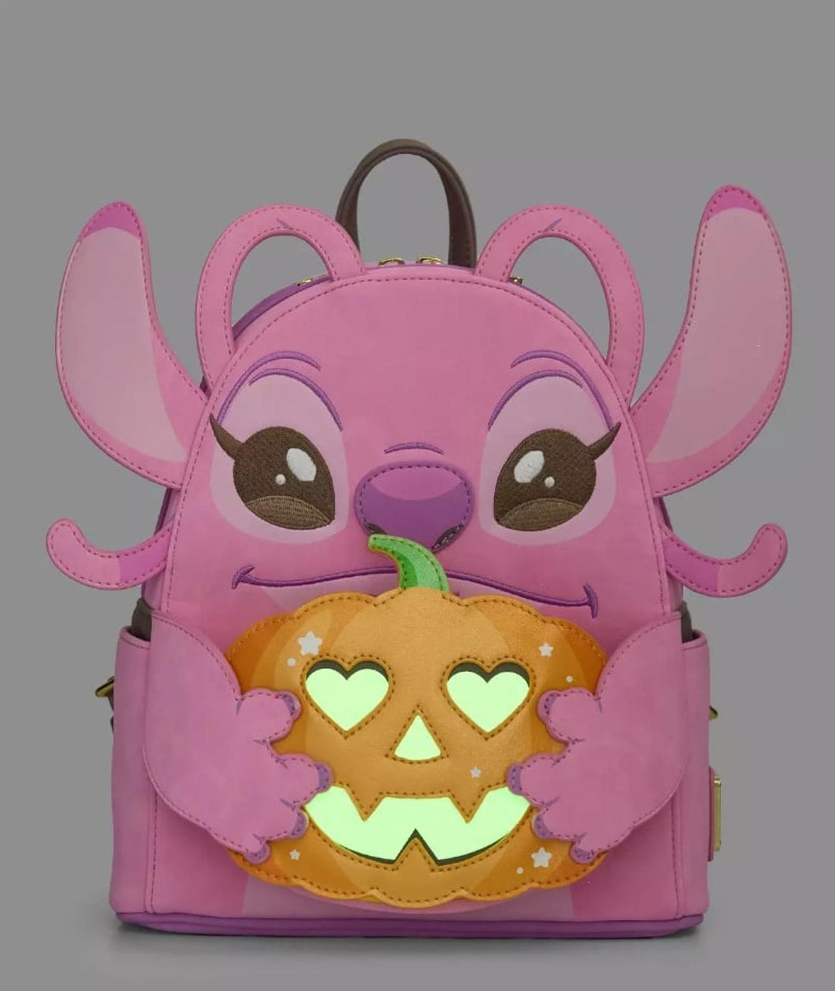 Loungefly Lilo & Stitch Angel Pumpkin GITD Mini Backpack