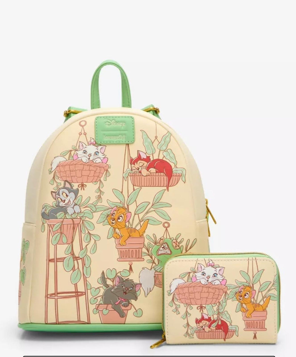 Loungefly Disney Cats & Plants Mini Backpack