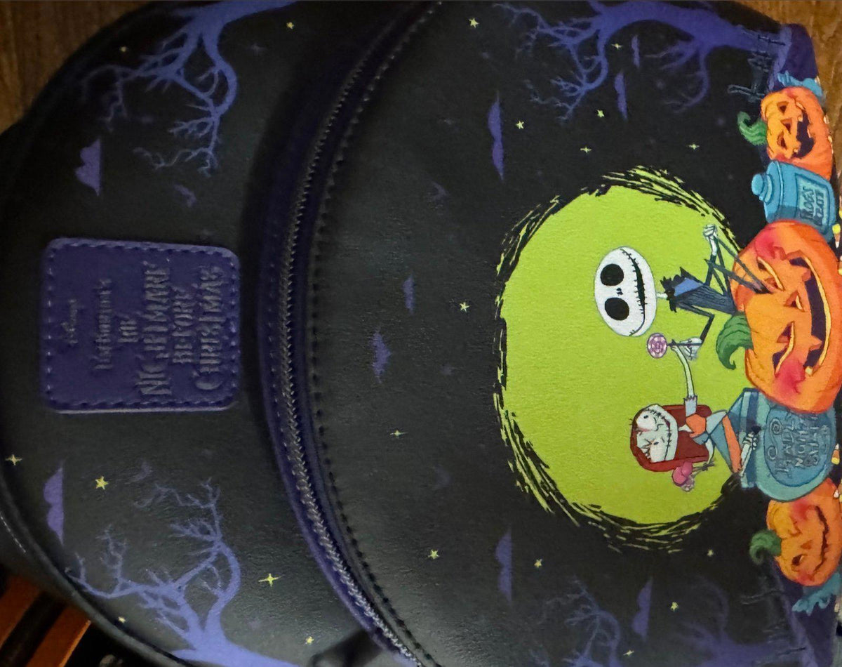 Loungefly The NBC Jack & Sally Pumpkins Mini Backpack & Matching Coin Purse