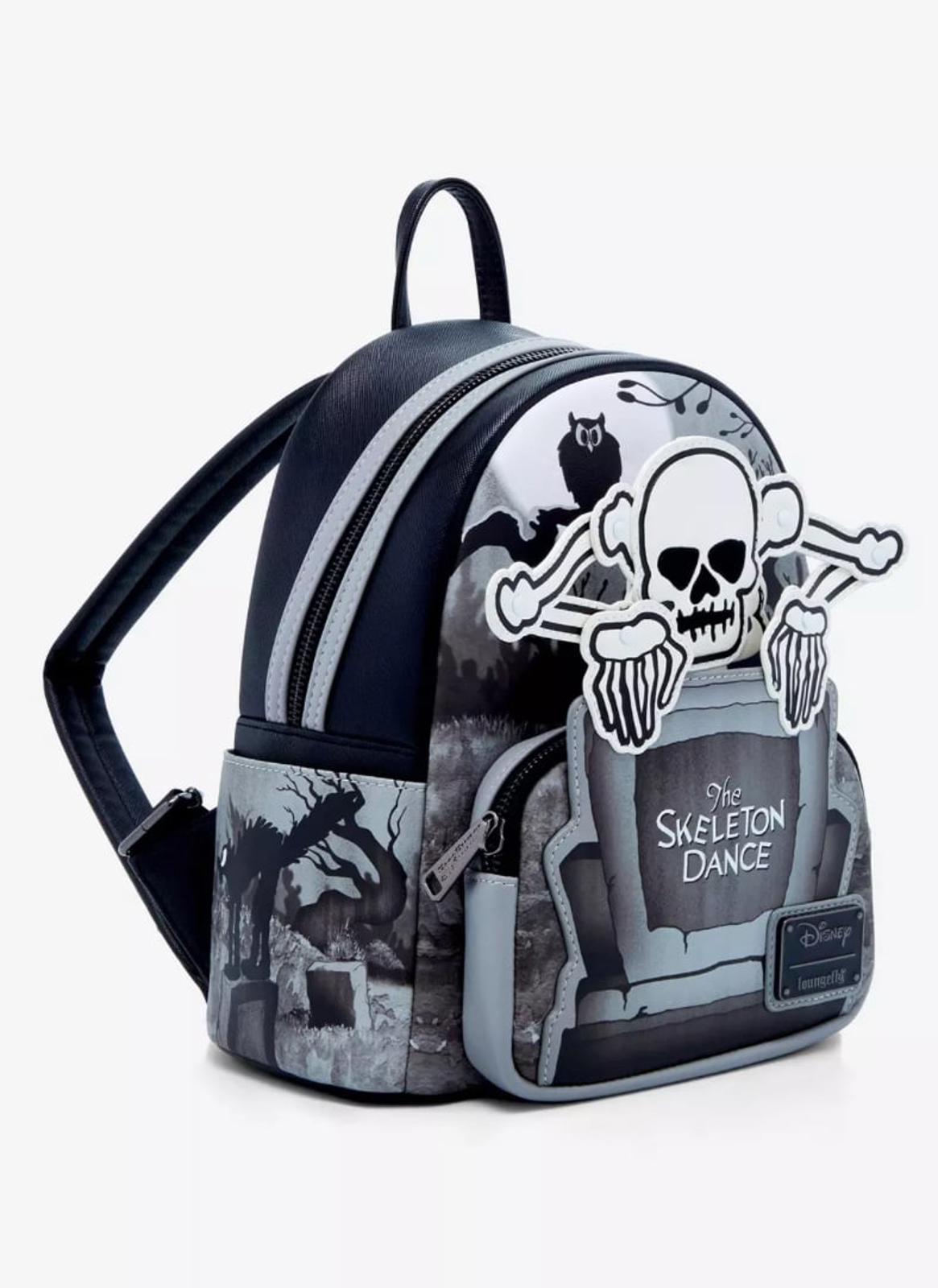 The Skeleton Dance Glow-in-the Dark Loungefly Mini Backpack