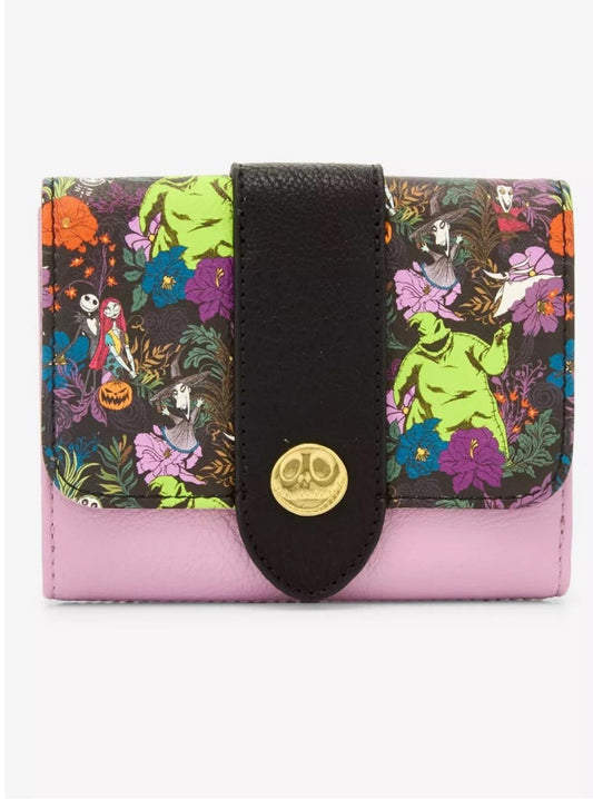 Loungefly Disney The Nightmare Before Christmas Allover Print Snap Wallet