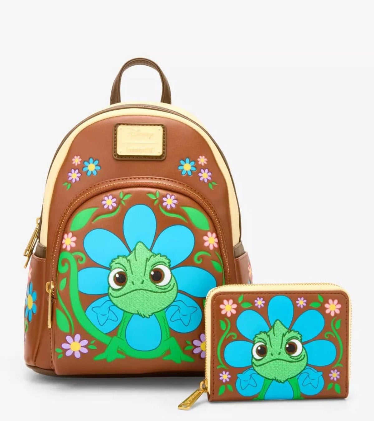 Loungefly Disney Tangled Pascal Flower Zip Wallet