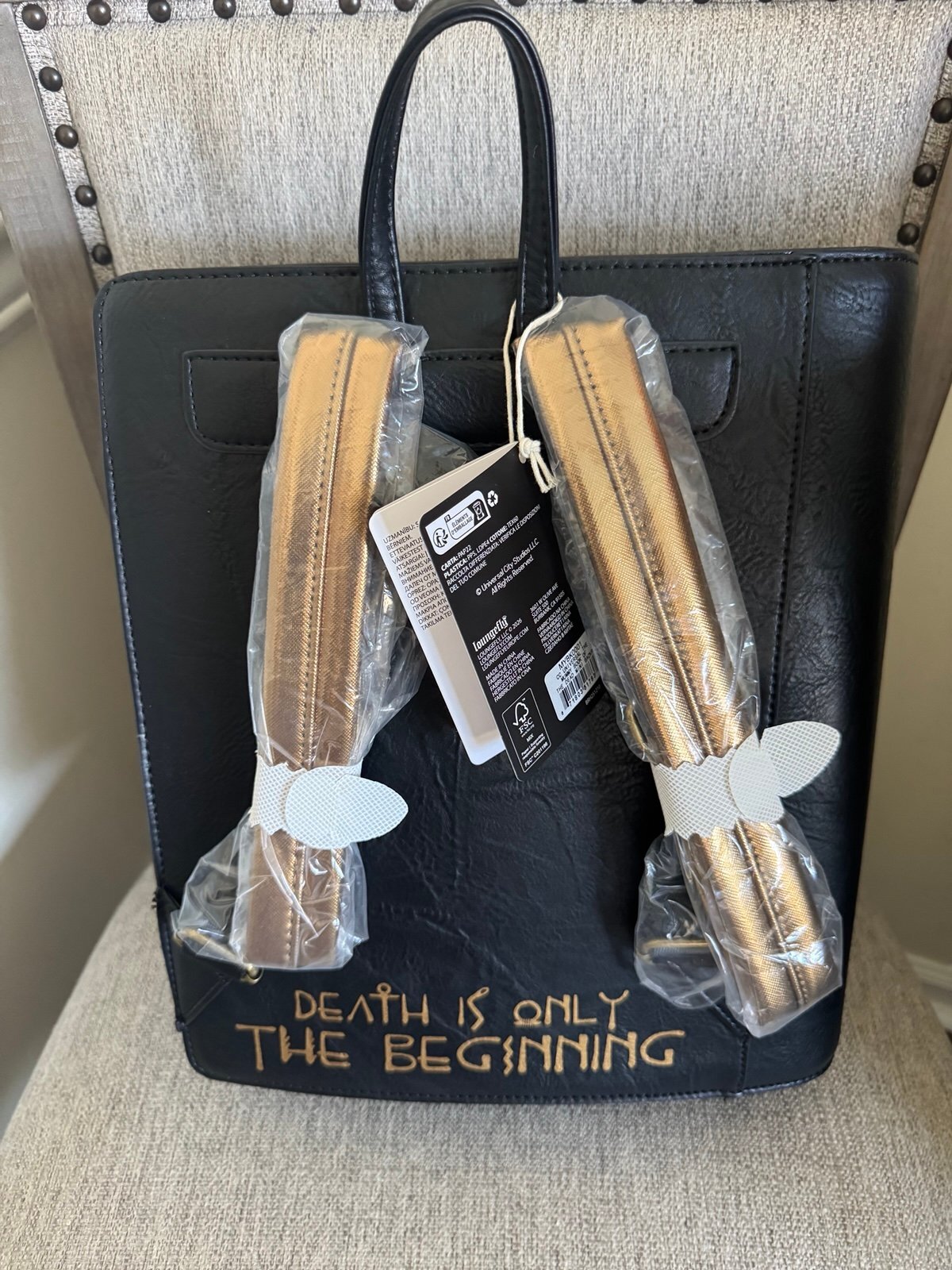 Loungefly Mummy Themed Black Backpack