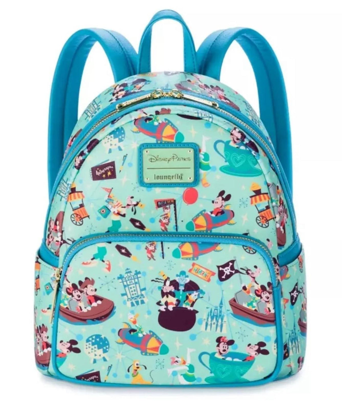 Loungefly Disney Parks Mickey Mouse & Friends PLAY IN THE PARK Backpack/Wallet SET