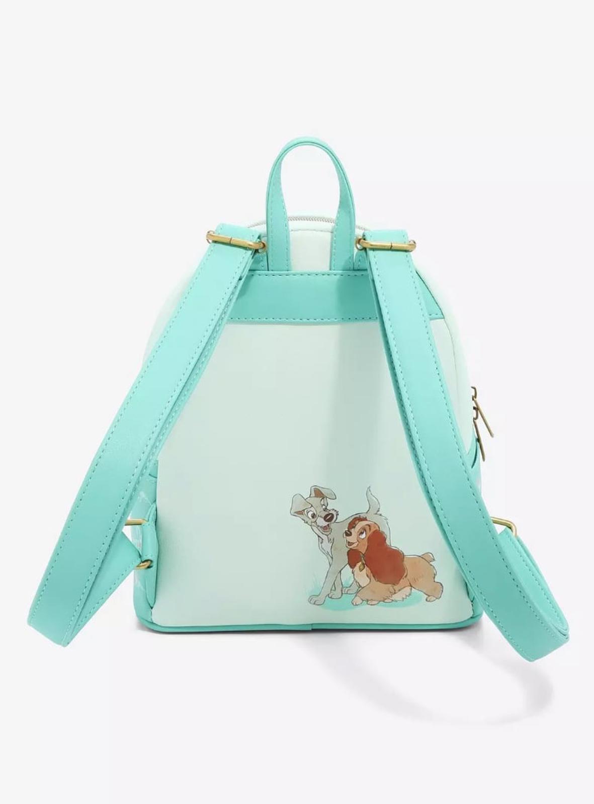 Loungefly Lady and the Tramp Window Kiss Mini Backpack