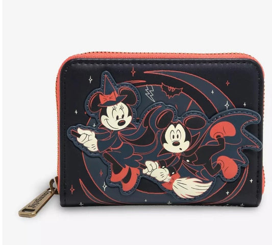 Loungefly Disney Mickey & Minnie Halloween Glow-in-the-Dark Wallet
