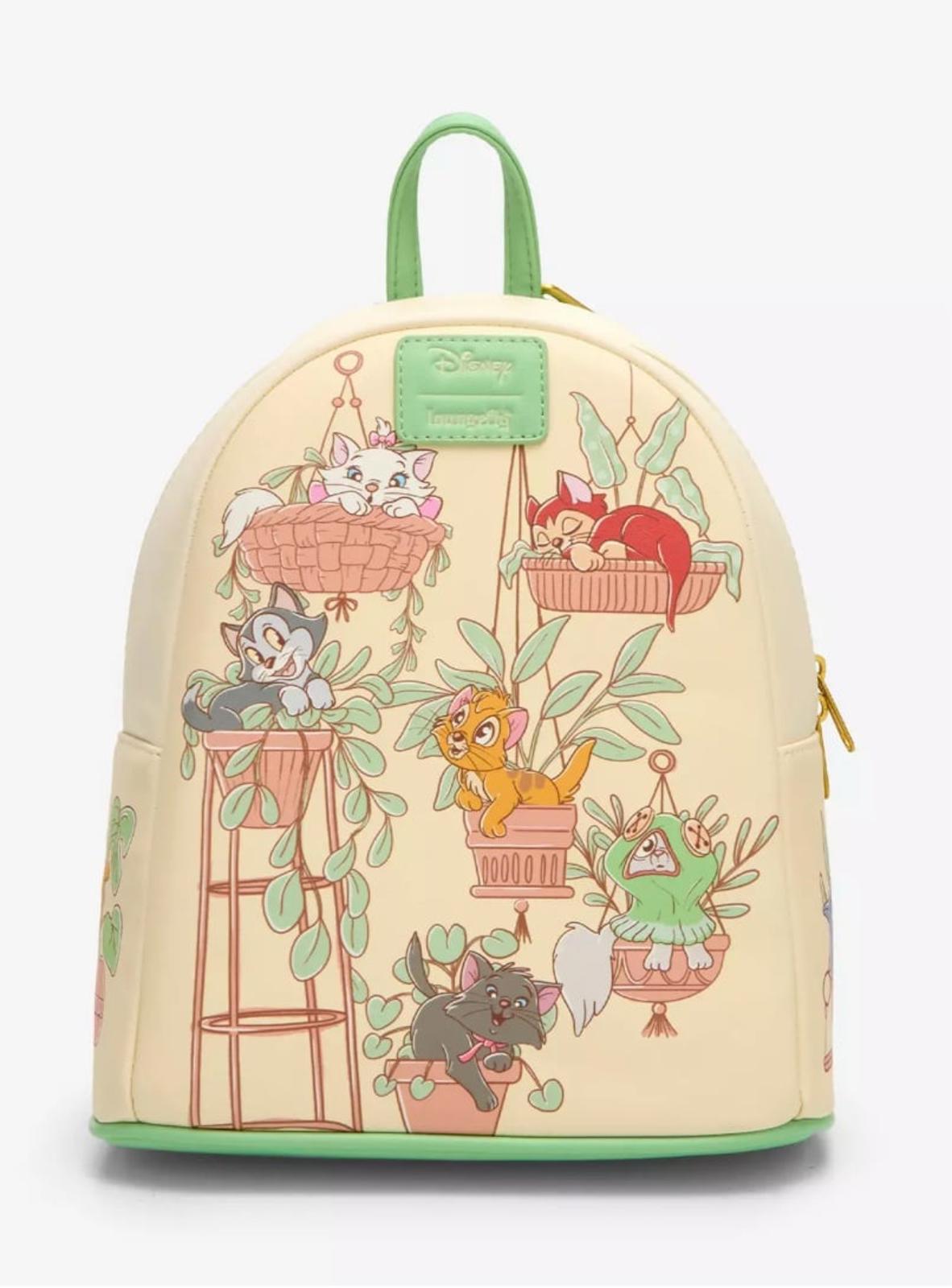 Loungefly Disney Cats & Plants Mini Backpack