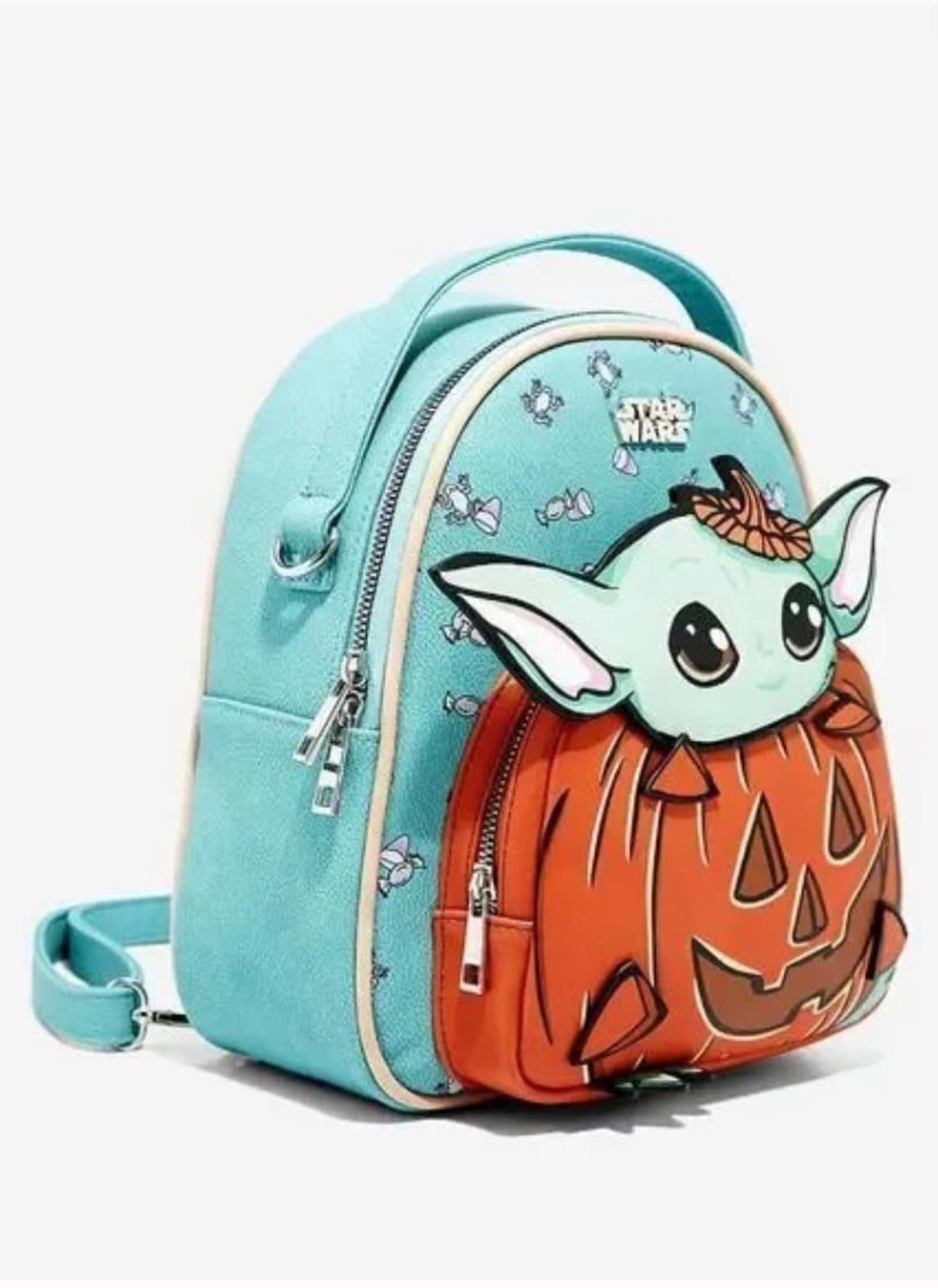 Star Wars The Mandalorian Yoda Trick or Treat Pumpkin Costume Backpack