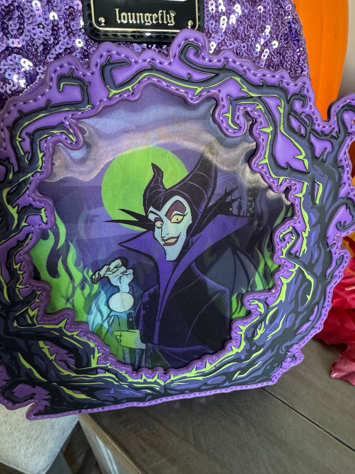 Loungefly Disney Sleeping Beauty Maleficent Lenticular Mini Backpack