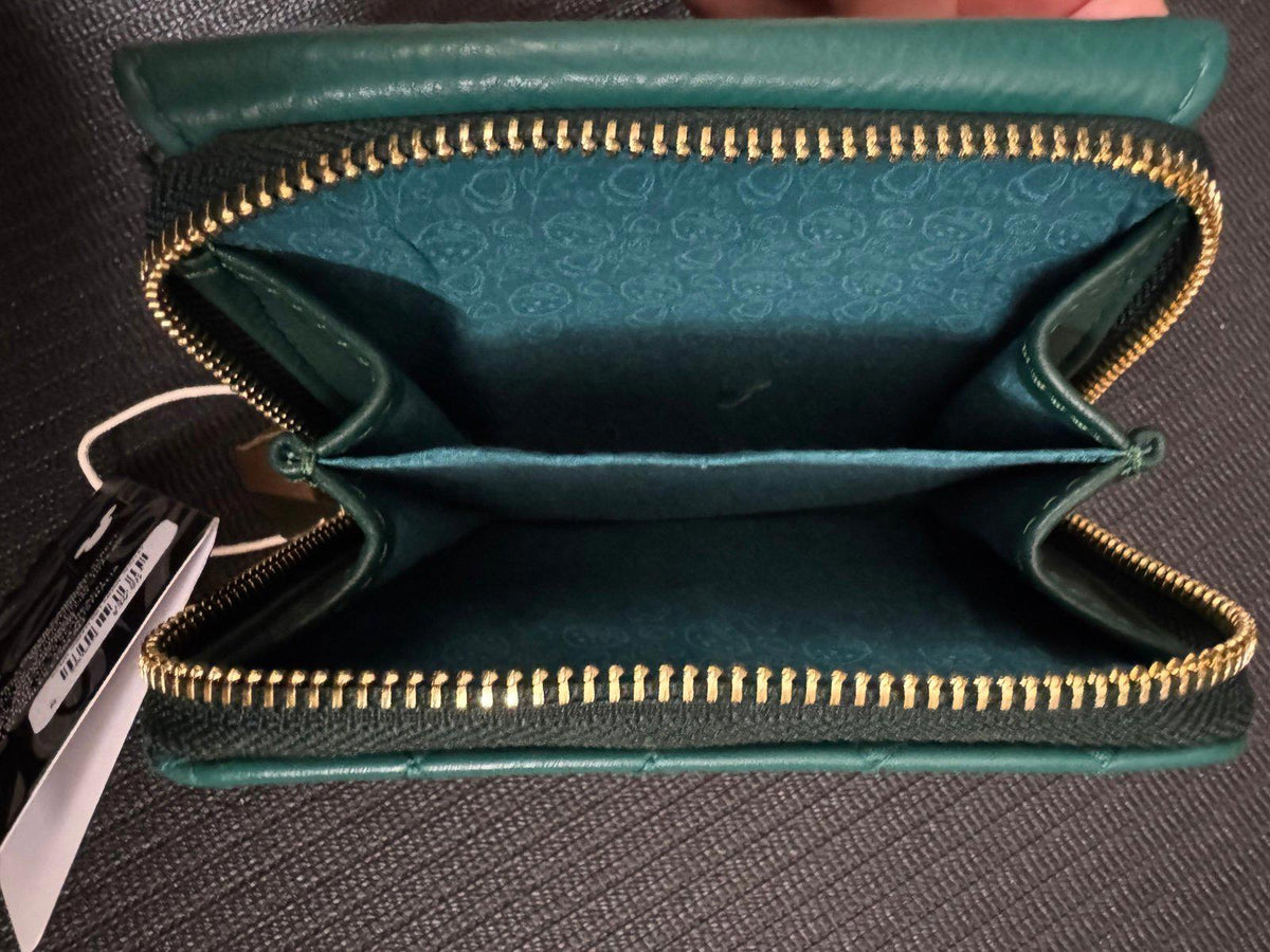 Loungefly Chip and Dale Green Quilted Minimal Wallet