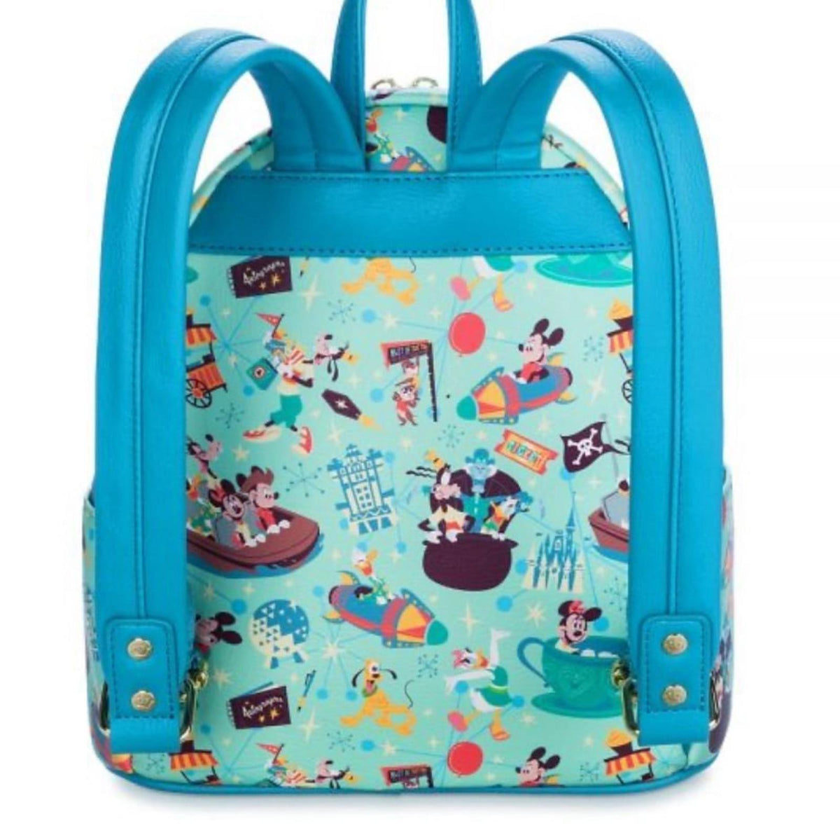 Loungefly Disney Parks Mickey Mouse & Friends PLAY IN THE PARK Backpack/Wallet SET