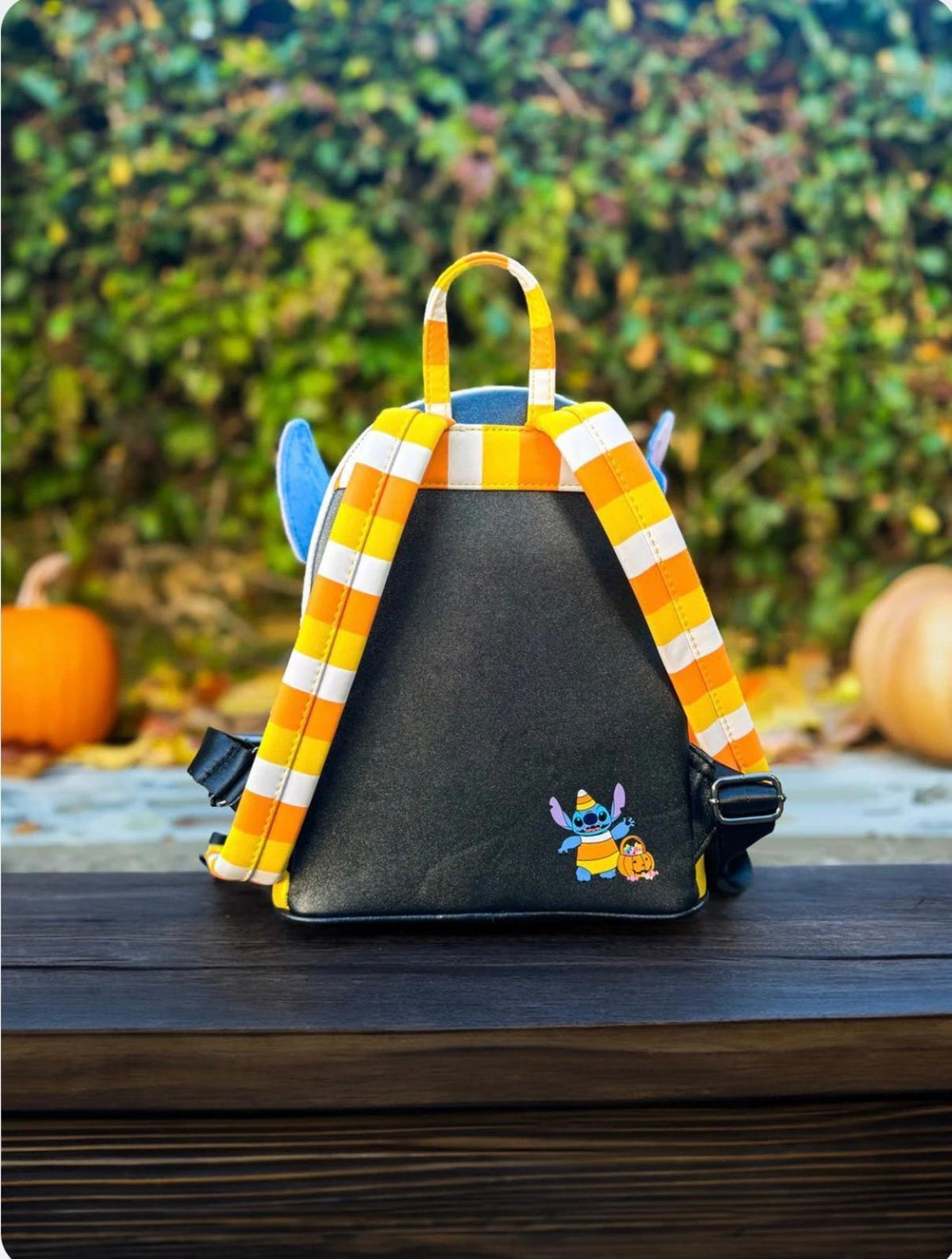 Loungefly Halloween Candy Corn Stitch Mini Backpack