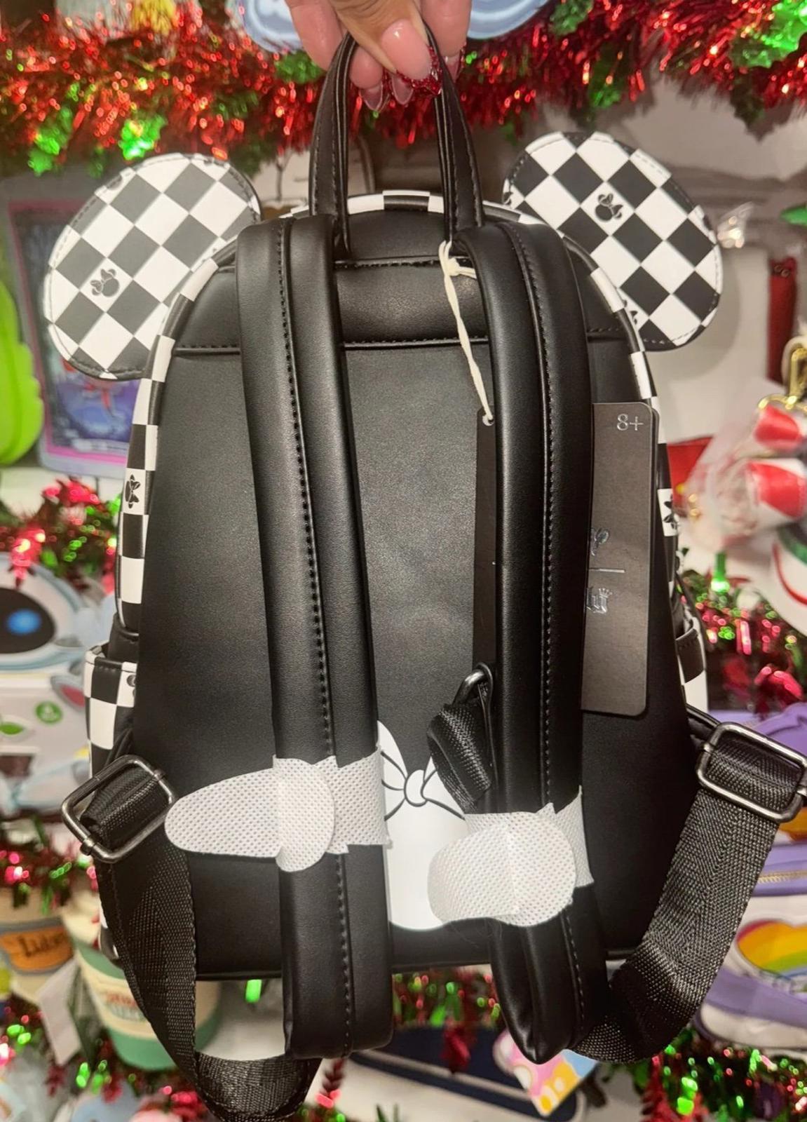 Loungefly Exclusive “Checkered Minnie Mouse Sequin” Mini Backpack