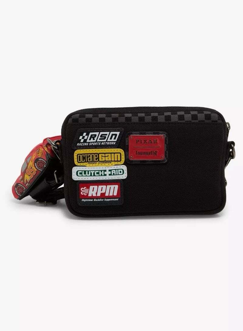 Loungefly Disney Pixar Cars Lightning McQueen Piston Cup Crossbody Bag