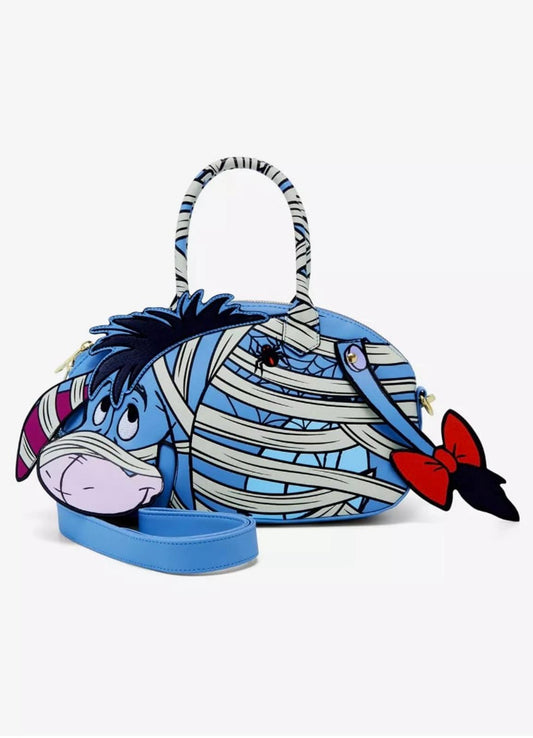 Loungefly Disney Winnie the Pooh Mummy Eeyore Figural Glow-in-the-Dark Crossbody