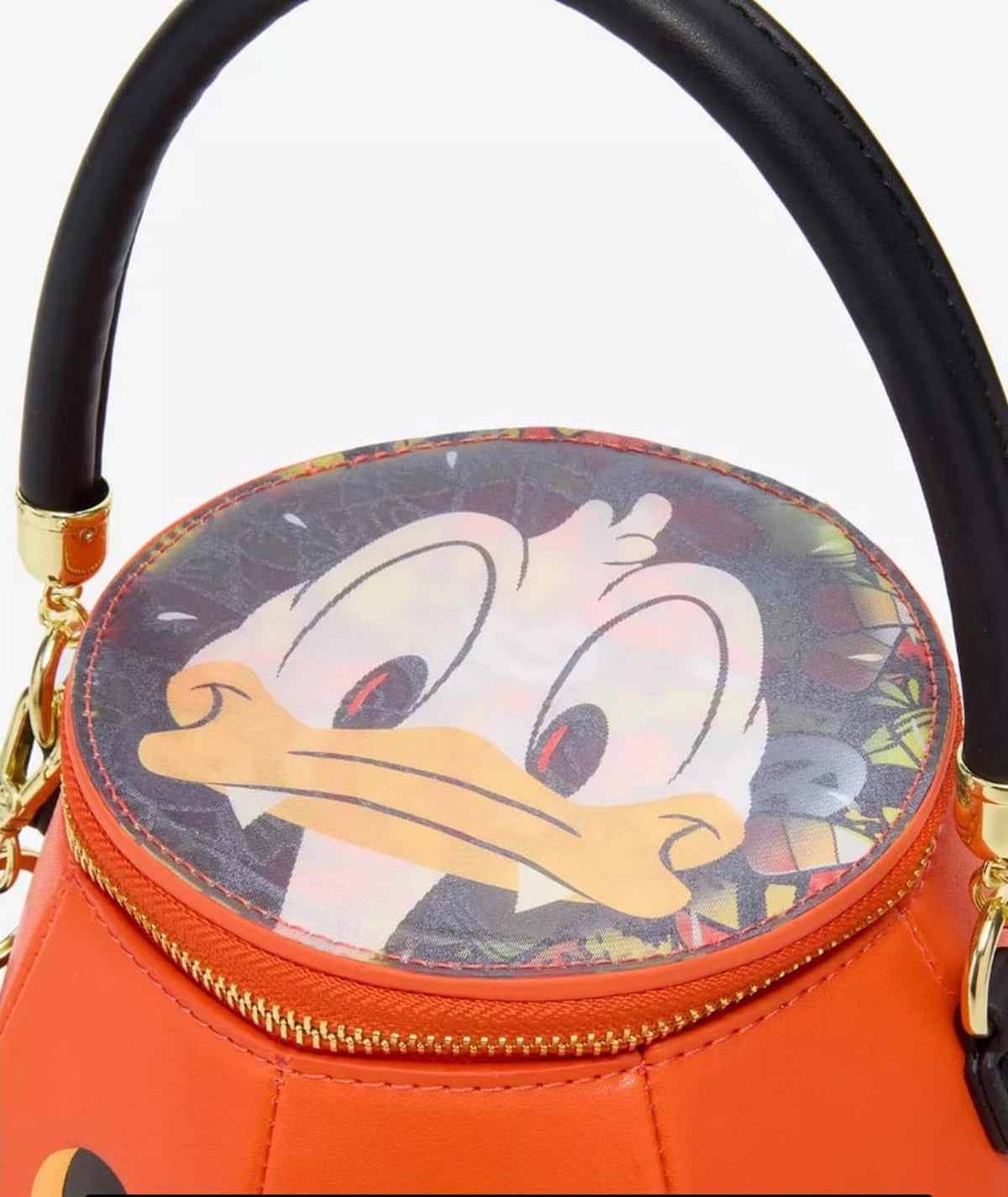 Loungefly Disney Donald Duck Devil Jack-o-Lantern Crossbody Bag