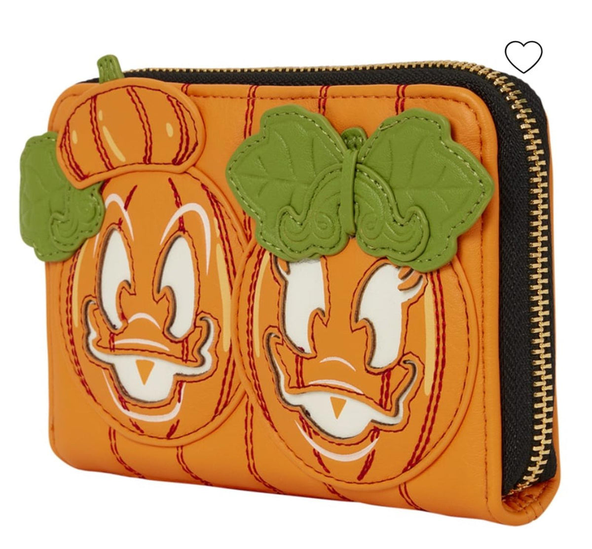 Loungefly Donald & Daisy Jack-o'-Lantern Glow Wallet