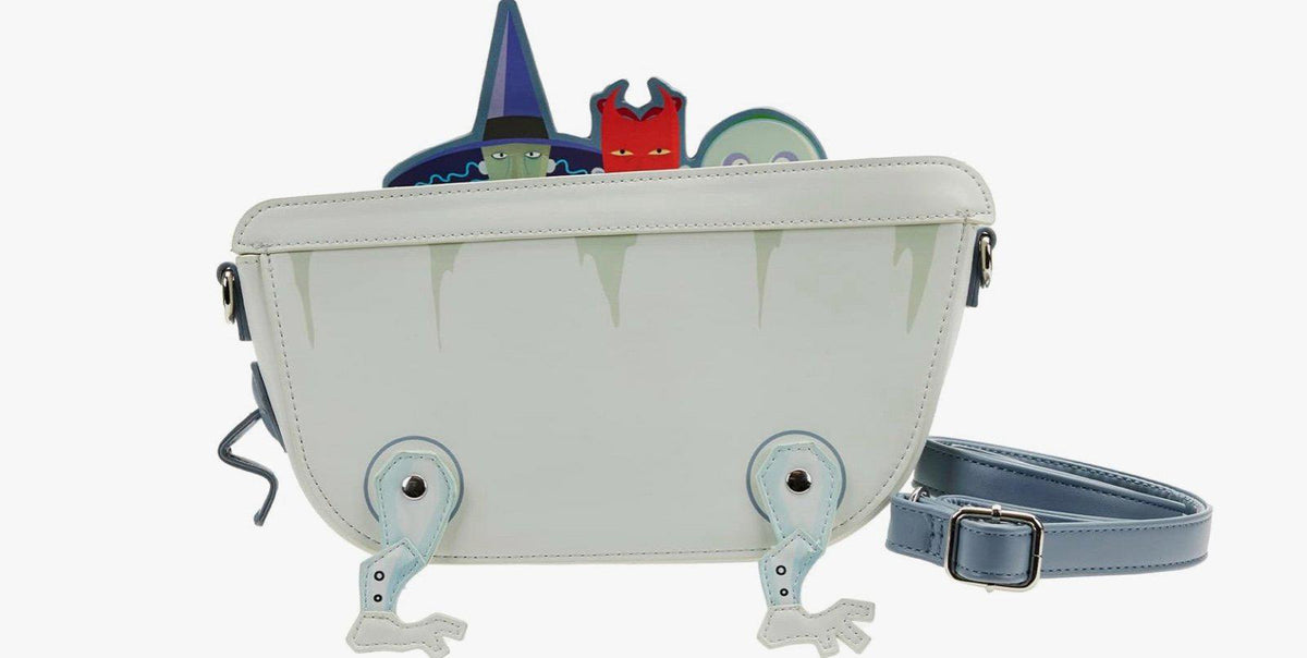 LOUNGEFLY DISNEY NBC LOCK SHOCK BARREL BATH CROSS BODY BAG