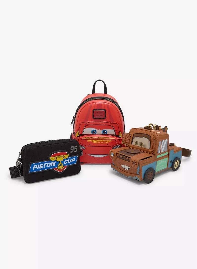 Loungefly Disney Pixar Cars Lightning McQueen Racing Mini Backpack